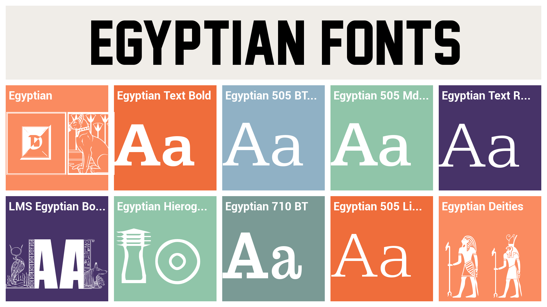 egyptian fonts free